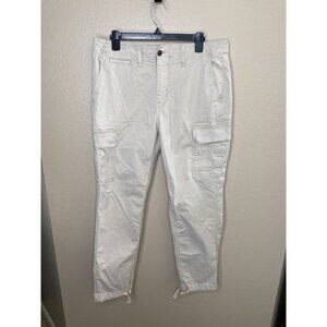 American Eagle Mens Cargo Pants 33x32 Flex Beige Casual Wear Comfortable Quality